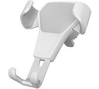 Support telephone voiture gravité induction pour grille d'aération - Blanc Blanc G