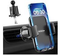 Support Téléphone Voiture Grille Aération, Triple Ancrage, Rotation 360°, Compatible Smartphones 4-7,5""