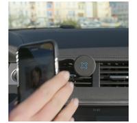 Support Téléphone Voiture Grille d'Aération, Support Smartphone Magnétique, Rotation 360°, Universel - Noir