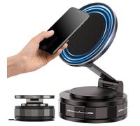 Support Telephone Voiture Magnetique, 360° Réglable Support Telephone Voiture Rotating Magnetic Car Phone Holder Foldable for Smooth Surface, Fit for All Smartphones (1PCS)
