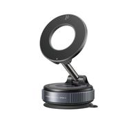 Support téléphone voiture magnétique avec chargeur sans fil - Fixation ventouse compatible MagSafe & Qi