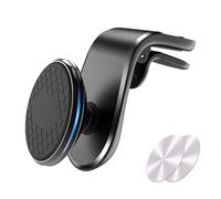 Support Téléphone Voiture Magnétique pour Fiat 124 Spider (2016) 2016-, Réglable à 360° Telephone Voiture pour Grille D'aération Phone Holder Car,Black