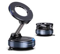 Support Téléphone Voiture Magnétique Ventouse pour Abarth 124 Spider 2016-2019, Réglable à 360° & Pliable Porte Telephone Voiture sous Vide Phone Holder Car,Black