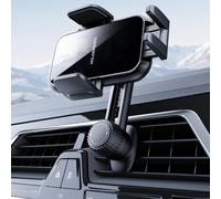 Support Telephone Voiture Porte Téléphone: [360° Rotation & Opération à Une Main] Porte Smartphone Voiture Bouche D'aération Socles de Téléphone Portable pour iPhone/Samsung/Huawei/Xiaomi-Acrylique