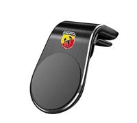 Support Téléphone Voiture pour Abarth 124 Spider 2016-2019, Porte Téléphone Voiture Aimanté Rotation 360° Support Grille D'aération Porte Téléphone Voiture,Black