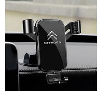 Support Téléphone Voiture pour Citroen C5/C6/C4/C4L/C3-XR/C5 AIRCROSS/C-Elysee/ZX/C-Triomphe, Support de Téléphone Portable Universel pour Voiture, 360° Rotation Souple, Voiture Accessoires,A Black
