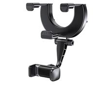 Support Téléphone Voiture pour Ford Mustang Mache, Rotatif et Rétractable à 360° Porte Téléphone Voiture, Support de téléphone de Voiture pour rétroviseur