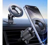 Support Telephone Voiture pour MagSafe -[40x N55 Super Aimant] Porte Téléphone Magnetique, Aimanté Socles de Smartphone Automobile Accessoires pour iPhone 16 15 14 13 Pro Max Plus Galaxy Xiaomi etc