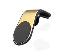 Support Téléphone Voiture pour Renault Clio 2 3 4 5 Sport RS Line 1998-2021, Porte Téléphone Magnétique Grille D'Aération Support Telephone Voiture Magnetique,Gold-1 pcs