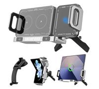 Support téléphone voiture pour Samsung Galaxy Z Fold 7/6/5/4/3/2/Z Flip S25,chargeur voiture à induction Qi rapide à double bobine,chargeur sans fil à rotation automatique compatible avec iPhone 17/16