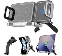 Support téléphone voiture pour Samsung Galaxy Z Fold 7/6/5/4/3/2/Z Flip S25,chargeur voiture à induction Qi rapide à double bobine