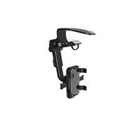 Support Téléphone Voiture Rétroviseur FONGWAN Rétractable Rotatif à 360° Universel, Clip de Tableau de Bord Multifonctionnel - Noir