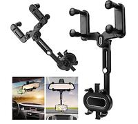 Support Téléphone Voiture,Rotation 360° Fixe Voiture Telephone Un Bouton de Libération,pour Voiture pour téléphone Portable,pour Tableau de Bord & Pare-Brise
