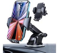 Support Téléphone Voiture Tableau de bord - Universel pour Smartphone 4 à 7 Pouces - Fixation Ventouse & Tableau de Bord - Bras Extensible - Rotation 360° - Compatible avec iPhone, Samsung, Huawei