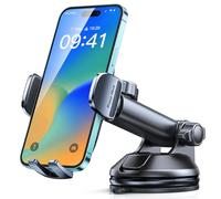 Support Téléphone Voiture Ventouse, CIRYCASE Universel 360° Réglable Attache Telephone Voiture, Libération Rapide à Un Bouton, Porte Telephone Voiture pour Tableau de Bord/Pare-Brise, 4-7" Smartphones
