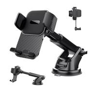Support téléphone voiture - Ventouse pivotante 360° | Socle auto pour tableau bord | Puissante adhérence antidérapante, universel pour camion, SUV, navigation, appels, conduite, voyage, route, trajets