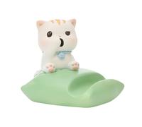 Support Téléphonique Animal - Support Smartphone Chat Mignon | pour Mobile en Résine de Bureau avec Base Anti-Dérapante Ornement à Main Libre pour Chevet Dortoir et Chambre