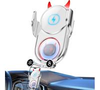 Support téléphonique de Charge sans Fil 15W Chargeur de Voiture à Charge | rapide, support de téléphone de diable rotatif | Porte de téléphone auto-décoratif, support de téléphone anti-assainissement