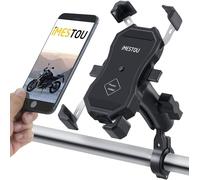 Support Téléphonique De Moto, Porte-Cellulaire À Vélos Avec Aluminium 1 ""Bague À Billes Base 720 ° Rotation Universelle Pour Téléphones Portables De 3,5"" -6,8 ""[Z259]