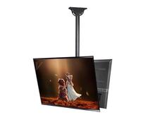 Support Télescopique À 2 Faces, Support De Plafond Inclinable Et Réglable pour Téléviseur, Support Mural Articulé Compatible avec La Plupart des Téléviseurs LED 4K De 32 À 70 Pouces