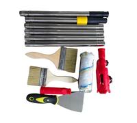 Support télescopique en acier inoxydable - Outil complet avec ergonomique pour le nettoyage des murs et des plafonds - Conies de nettoyage exclusives pour les fenêtres