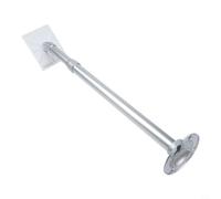 Support télescopique pour caméra de vidéosurveillance en alliage d'aluminium - Support vertical pour système de sécurité - Fixation au mur ou au plafond - 30-60 cm - Argent stable (40-80 cm)