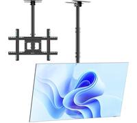 Support Television Plafond Pour 32""-80"" Tv Ecran,Support Tv Plafond Telescopique De 68Kg-Bras Articule Tv Plafond Vesa 100X100-600