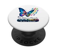 Support The Cancer We Believe in Miracles Fight in PopSockets PopGrip Adhésif
