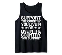 Support The Country You Live in - Patriotic USA Design Débardeur