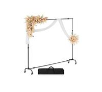 VEVOR Support toile de fond 213 x 300 cm – réglable, acier au carbone, portable avec roulettes