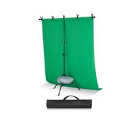 VEVOR Support Toile de Fond 154 x 198 cm, Kit Support Fond Photo Réglable, en Acier au Carbone, Portable, avec 3 Barres Transversales, pour Écran de Projection Mariage Studio Photographie Exposition