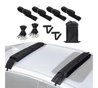 Support Toit Souple pour Kayak - Organisateur De Planche De Surf avec Sangles Arrimage,Rangement Souple Barres Au Toit Voiture,pour SUV Berlines Sorties Plage Road Trips Escapades Lac Aventures