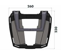 Hepco Becker Easyrack Bmw F 800 Gs Adventure 13-18 661667 01 01 Luggage Rack Argenté