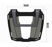 Support top case Hepco & Becker Easyrack - noir