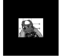 Support top case moto Givi Monokey ou Monolock Kawasaki ZZR 1400 (12 à 20) - noir