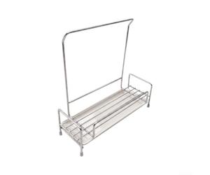 Support Torchon Détachable et Range-Éponge en Acier | Acier 304 pour premium, résistant à l'eau et à la rouille, finition argent , pour idéal humidité