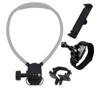 Support tour de cou + dragonne pour Insta360 Luna Ultra, support de cou flexible à dégagement rapide avec sangle de poitrine, ensemble d'accessoires 3 en 1 pour Luna Ultra