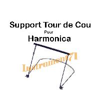 Support Tour de Cou pour Jouer de Harmonica Main Libre