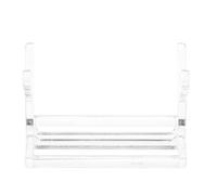 Support Transparent pour Leurres de Pêche Abs, Présentoir Chic | Rangement Portable pour Appâts de Surface, Design Minimaliste Moderne, Usage Atelier et Collections Personnelles