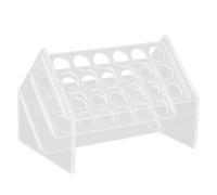 Support Transparent pour Tubes à Essai, 18 Puits Incliné en Acrylique | Rangement de Laboratoire, Accès Facile aux Éprouvettes, Design Simple et Élégant, pour Essais et Spécimens