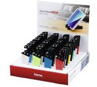 Hama Support Travel Pliable pour tablettes et Smartphones (Idéal pour Les déplacements, Solide et Pratique) Couleur aléatoire Parmi Blanc/Bleu/Gris/Jaune/Noir/Rouge/Vert