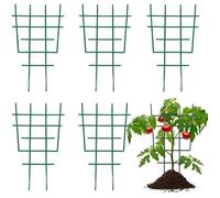 Support / treillis pour plantes grimpantes 6 pièces en PP vert - intérieur & extérieur