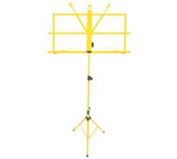 Support Trépied Pliable Réglable Jaunes pour Partitions Musicales en | Base Stable à Ressorts, Lecture sans Utilisation des Mains, Adapté aux Élèves, Musiciens, Livres Cuisine, Répétitions