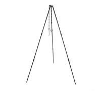 Support trépied portable pour barbecue en plein air et pique-nique, support de suspension en alliage d'aluminium prend en charge efficacement les configurations de cuisson (noir)