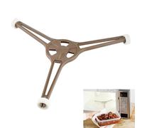 Support Triangulaire Micro-Ondes, Porte-Plateau Anneau Tournant Universel, Remplacement de l'Anneau Pivotant pour Four à Micro-Ondes, Convient aux Plateaux de Pièce détachée Verre de 24,5 cm