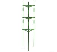 Support triangulaire pour plantes en treillis de concombre 11 x 19 x 120 cm, support pour tomates pour jardin, escalade, légumes et plantes (1 kit)