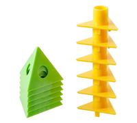 Support triangulaire pyramidal pour peintre - Tampons de levage en bois - Outils de menuisier - Accessoires de travail du bois - Support triangulaire en PVC pour travail du bois