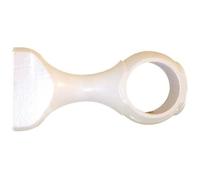 Support tringle à rideau monobloc court - blanc - D: 35mm 100mm