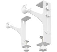 Support Tringle Rideaux sans Percage - Accroche Rideau, Support Tringle Coffre Volet Roulant pour Hauteur de 14 à 25 cm, Pack de 2