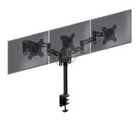 Duronic DM353 Bras pour 3 moniteurs d’Ordinateur | Support Triple d’écran PC articulé pour Bureau | VESA 75 100 | Hauteur Ajustable | Rotatif Inclinable Pivotant | Compatibilité Universelle